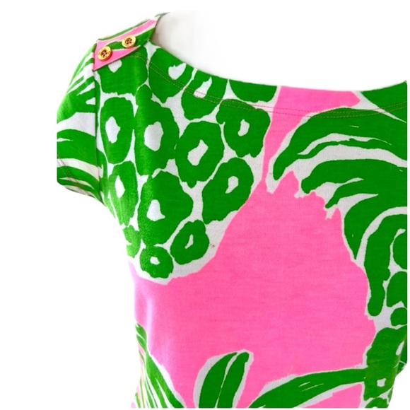 Lilly Pulitzer Loren Pink Pout Flamenco Pima Dress Size XS - Picture 5 of 8